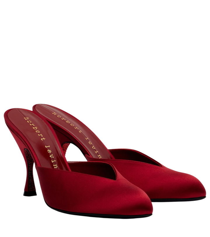 Photo: Herbert Levine Sitting Pretty satin mules