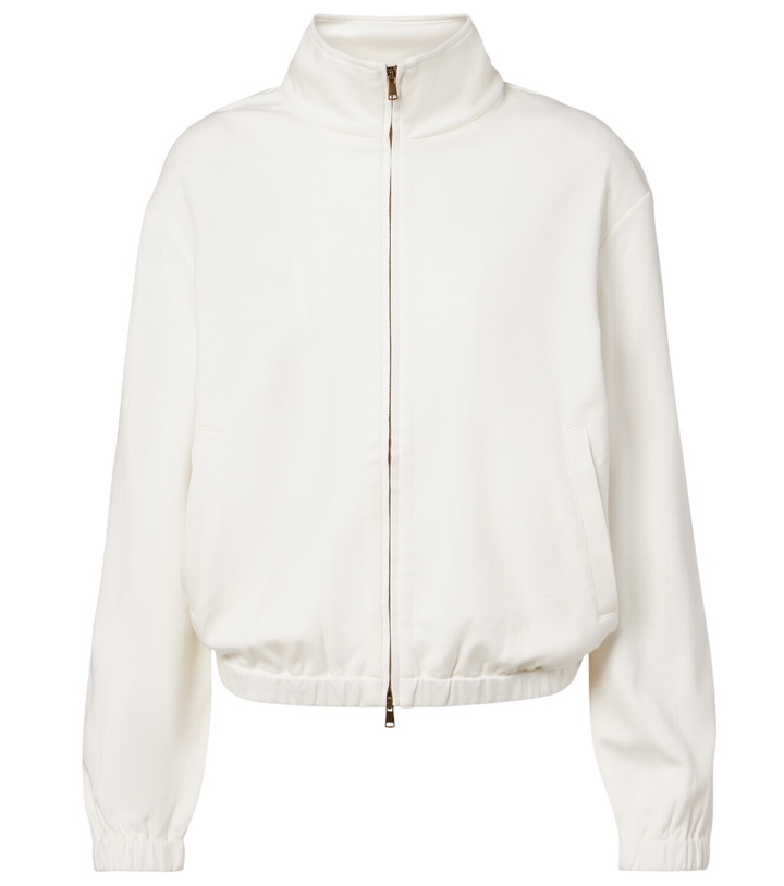 Photo: Max Mara Cotton and silk-blend sweatshirt