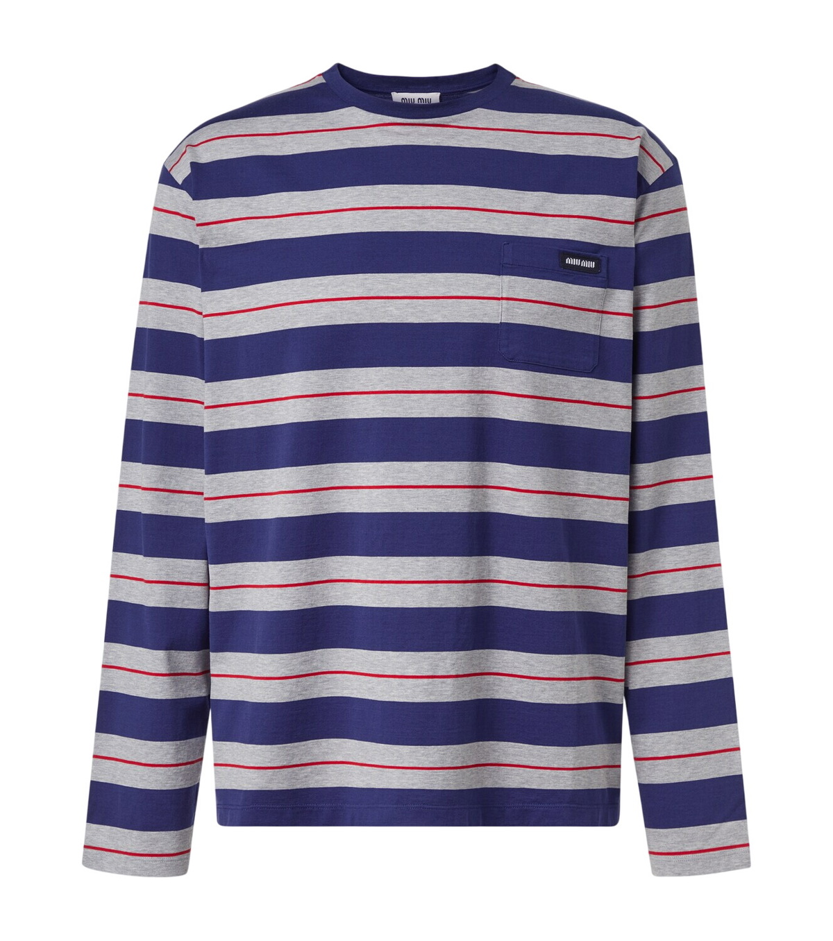 Miu Miu Striped cotton jersey T-shirt Miu Miu