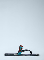 Dries Van Noten Embellished Whipstitched Leather Sandals