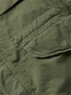 Aspesi - Brushed Cotton-Gabardine Field Jacket - Green