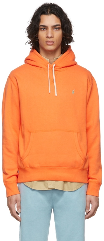 Photo: Polo Ralph Lauren Orange RL Fleece Hoodie