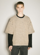 Song for the Mute Double-Layered Sleeves Sweater
