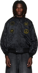 NEEDLES Black L2-B Bomber Jacket