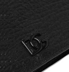 Dolce & Gabbana - Logo-Appliquéd Textured-Leather Billfold Wallet - Black