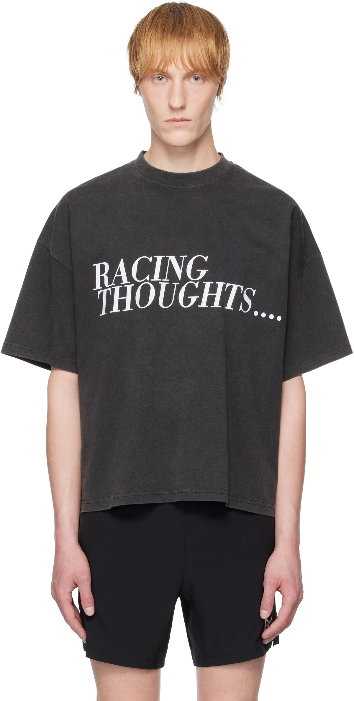 OVER OVER Gray 'Racing Thoughts' T-shirt