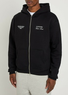 Club 1984 Melrose Printed Hooded Cotton Sweatshirt Black