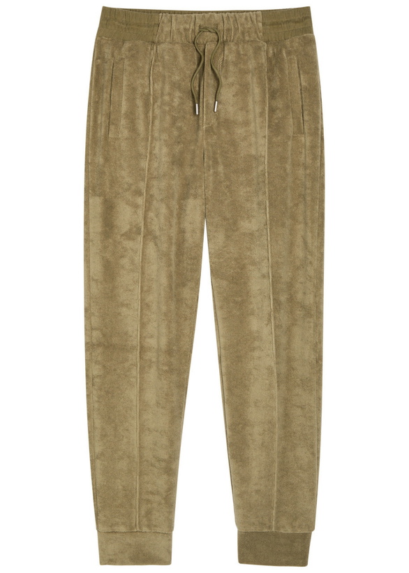 Photo: Aurélien Pintuck Tapered-leg Terry Sweatpants Khaki