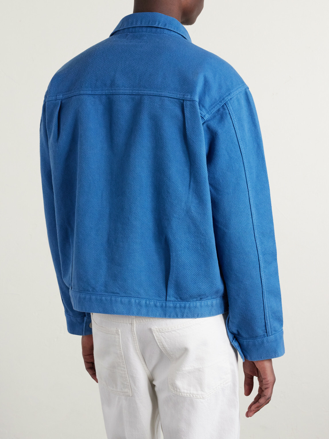Blue Blue Japan - Textured-Cotton Jacket - Blue
