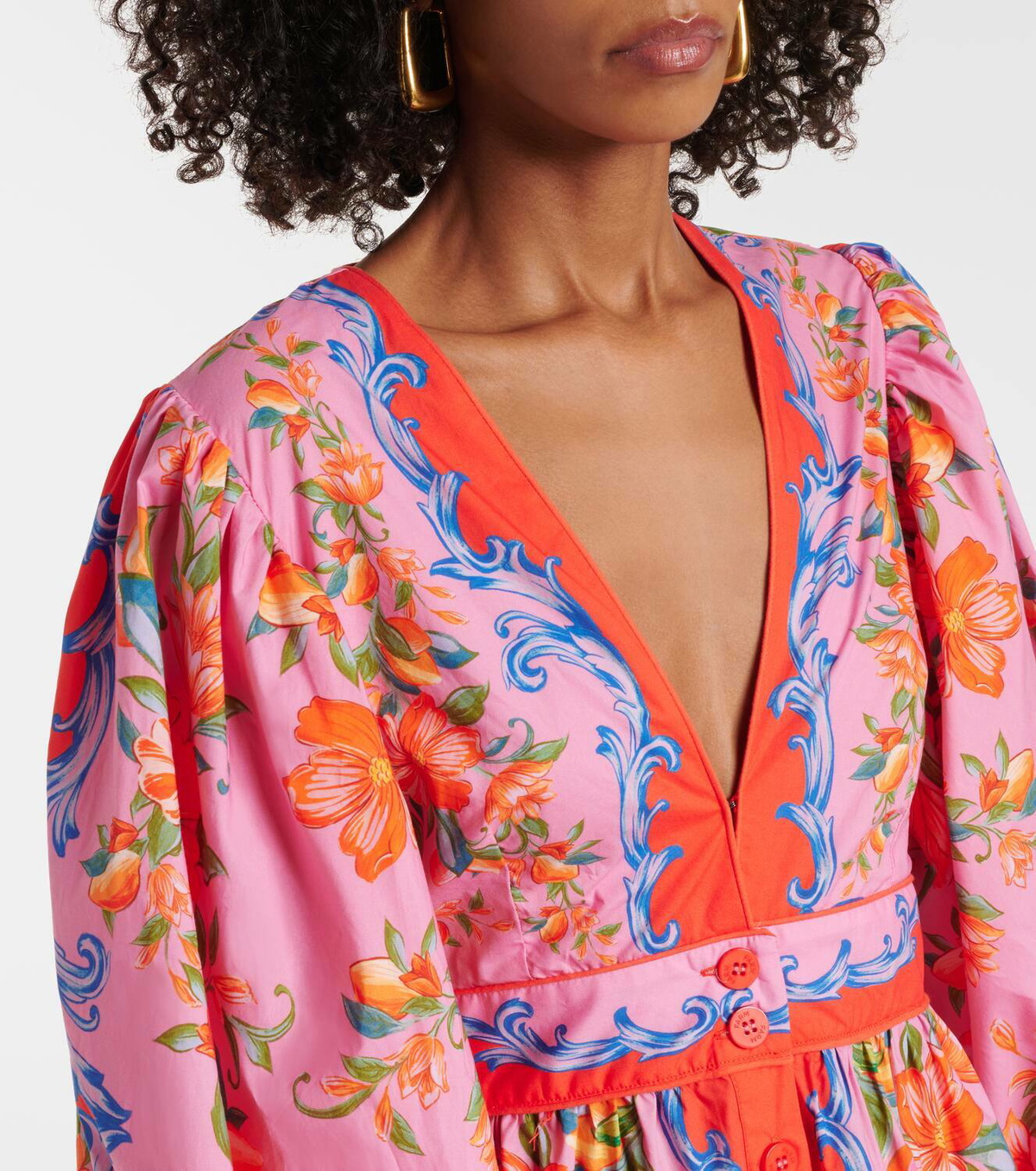 【Farm Rio】 Sicilyフローラルコットンシャツ Farm Rio Sicily floral cotton shirt Farm Rio