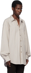 Gil Rodriguez Gray Big Button Up Shirt