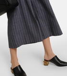 Loewe - Anagram Striped wool-blend pants