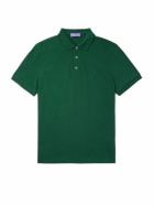 Ralph Lauren Purple label - Logo-Embroidered Cotton-Piqué Polo Shirt - Green