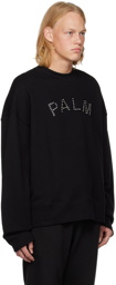 Palm Angels Black Crewneck Sweatshirt