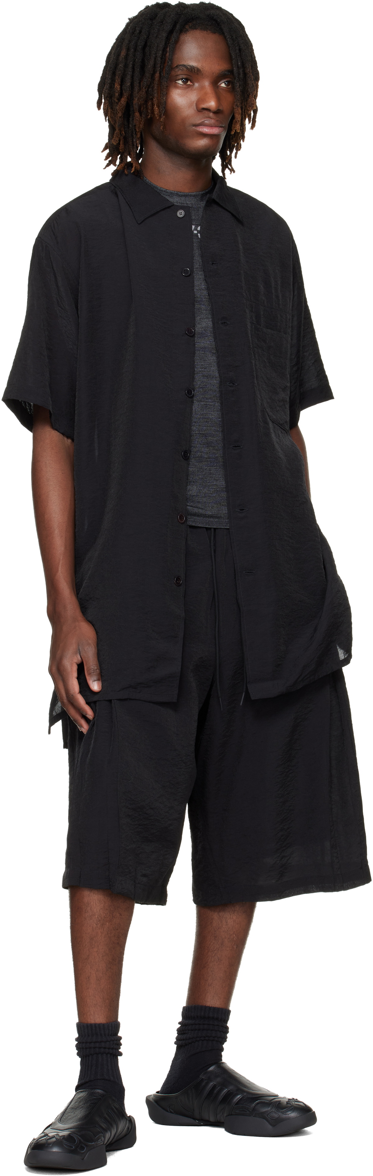 Y-3 Black Short Sleeve Shirt
