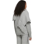 Sacai Grey Scarf Sweater