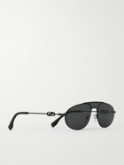 Fendi - O'Lock Aviator-Style Metal Sunglasses