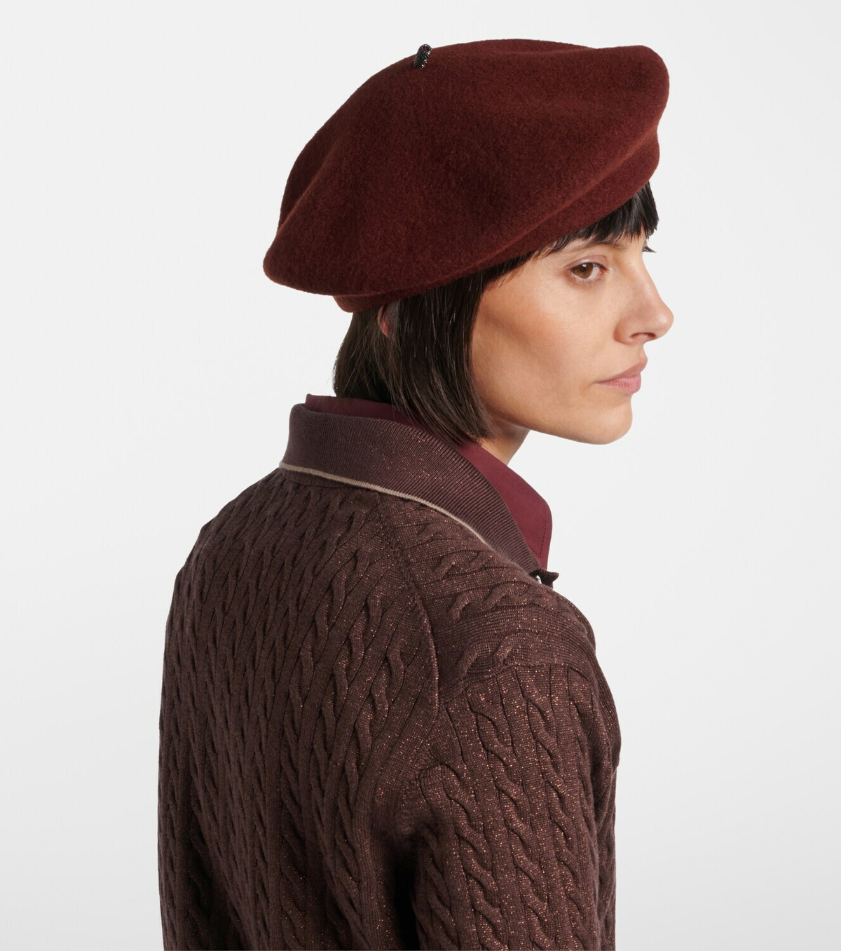 Brunello Cucinelli Monili wool beret