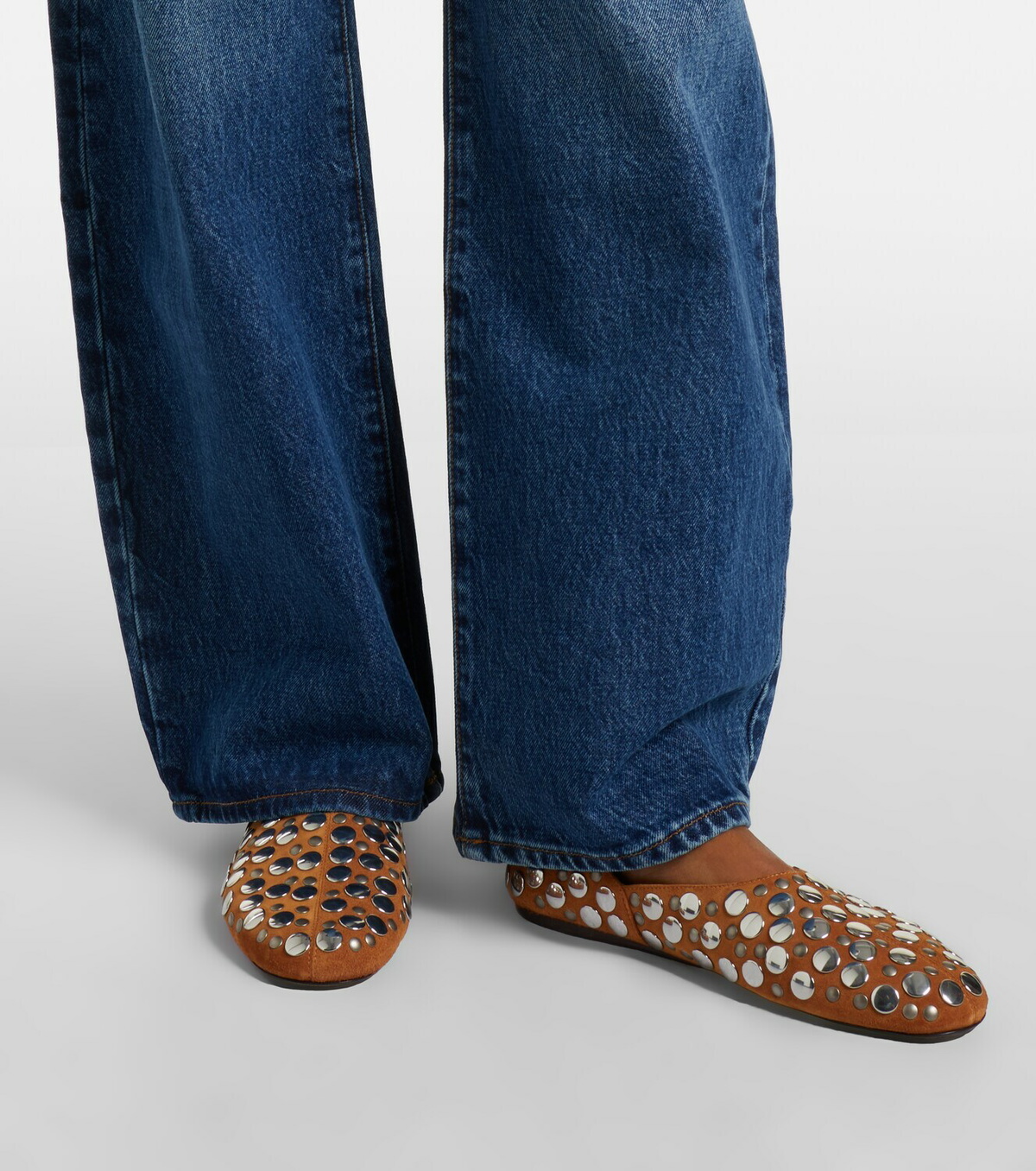 Frame The Bow barrel-leg jeans