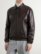 Canali - Leather Jacket - Brown