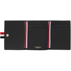 Thom Browne Black Soft Pebble Grain Trifold Wallet