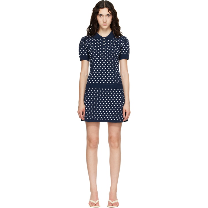 Photo: Sandy Liang Navy Tumi Sweater Minidress