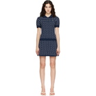 Sandy Liang Navy Tumi Sweater Minidress