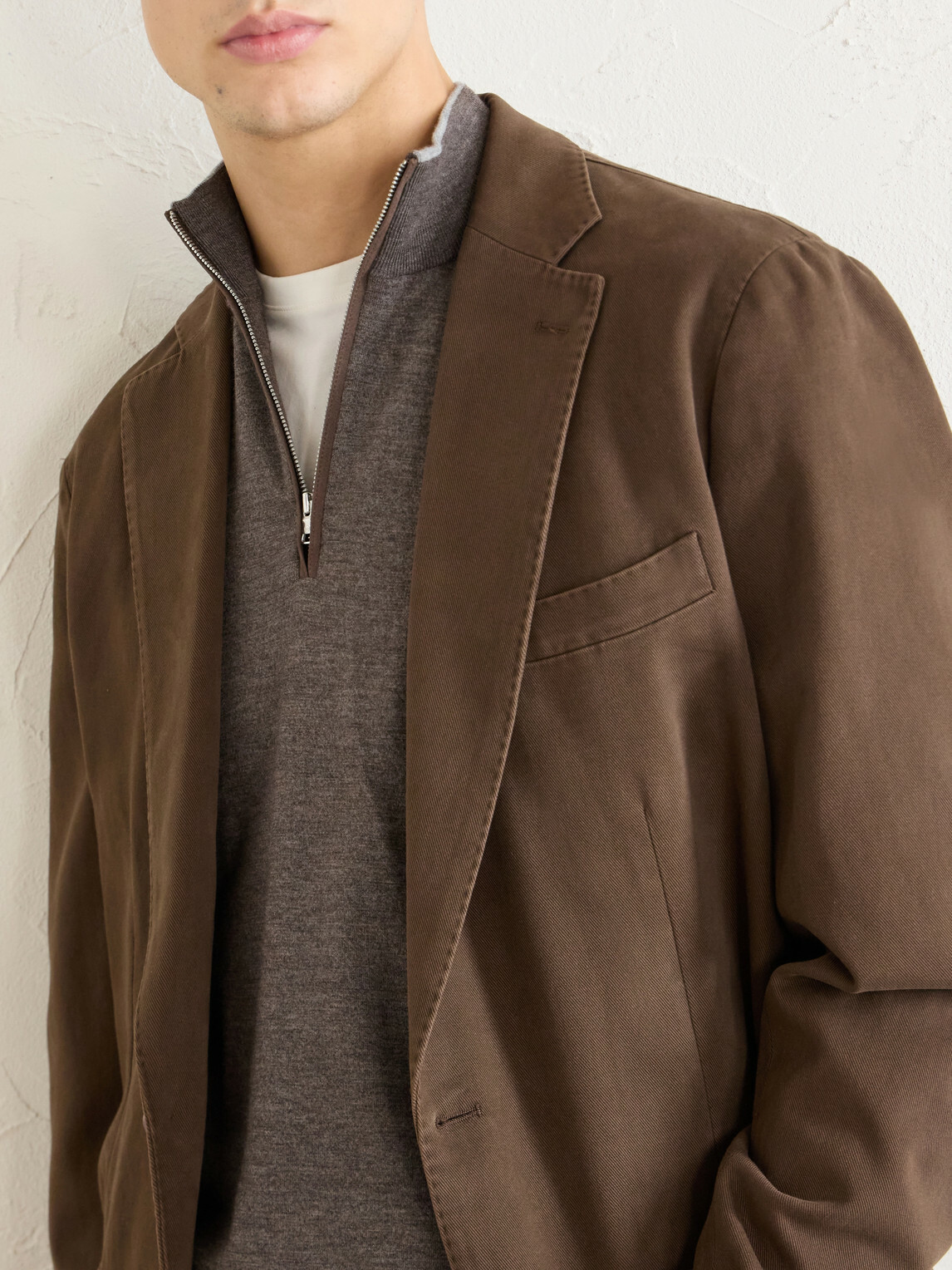 Peter Millar - Chatham Cotton-Cashmere Sigle Breasted Blazer - Brown
