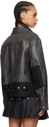 Andersson Bell Gray Carpenter Faux-Leather Jacket