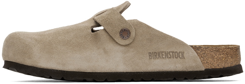 ★【BIRKENSTOCK】★Birkenstock Boston Soft Footbed Taup.e★ Boston Soft Footbed Suede Leather Taupe | BIRKENSTOCK