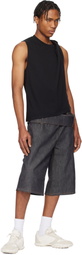 Courrèges Black Twist Tank Top