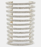 Amina Muaddi Vittoria embellished cuff bracelet