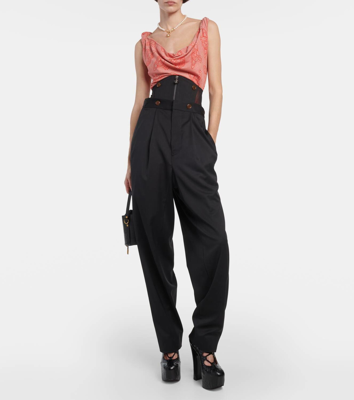 Vivienne Westwood Corset wool tapered pants Vivienne Westwood