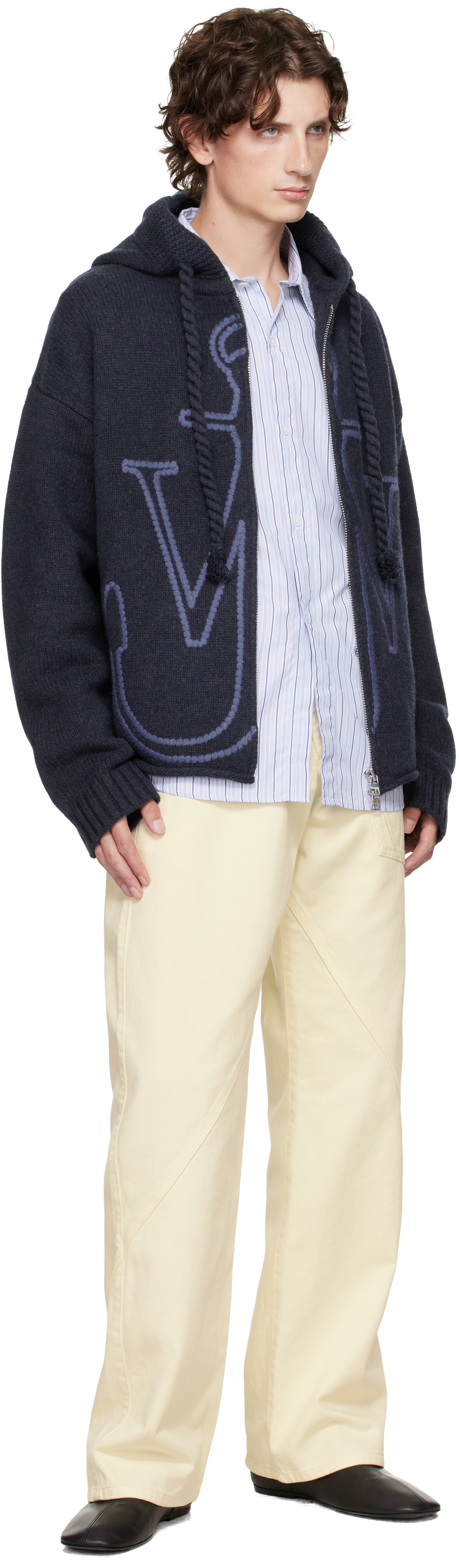 JW Anderson Yellow Twisted Workwear Jeans