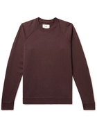 Folk - Rivet Organic Cotton-Jersey Sweatshirt - Burgundy