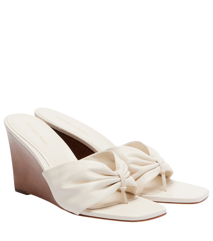 Photo: Veronica Beard Leather wedge sandals