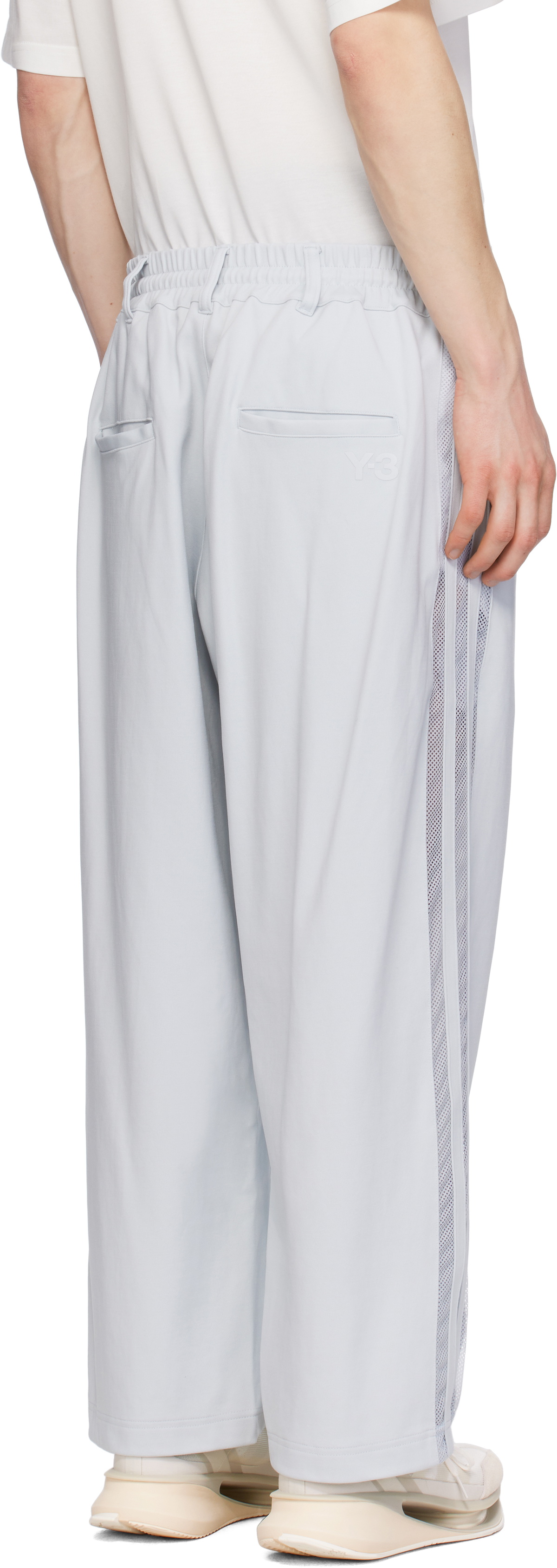 Y-3 Gray Mesh TP Sweatpants