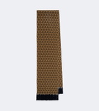 Valentino Garavani Toute La V virgin jacquard wool scarf
