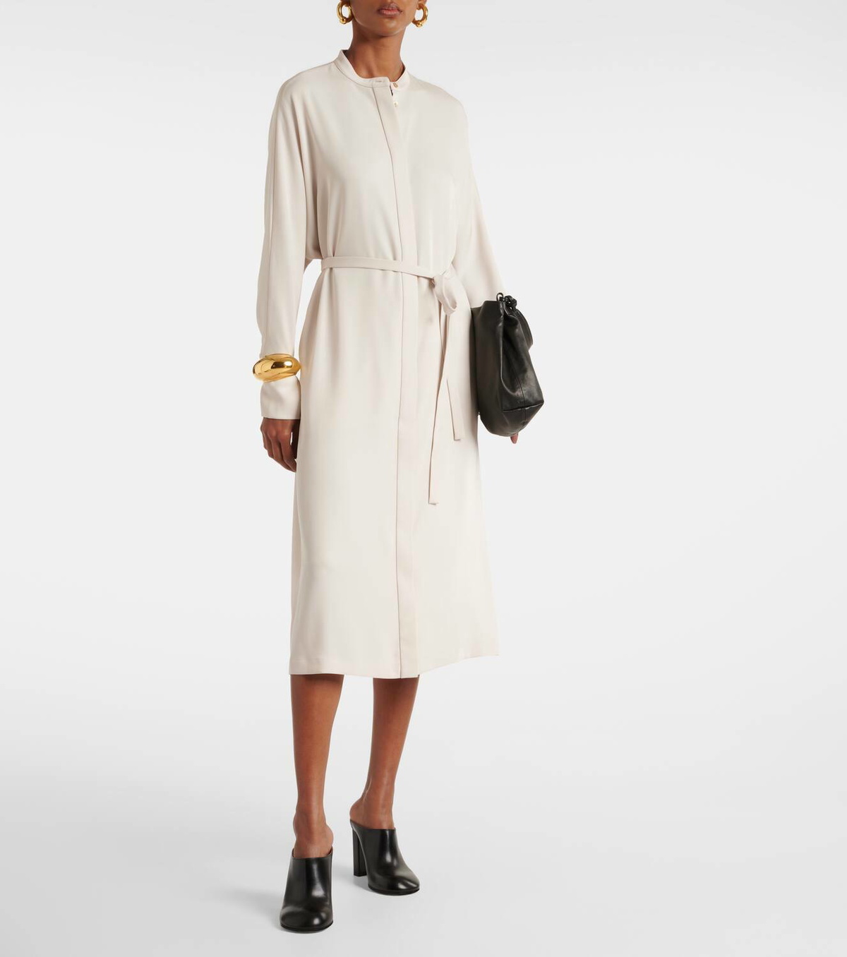Joseph Dada belted cady midi dress