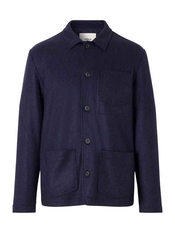 Photo: Altea - Pablo Cashmere Overshirt - Blue