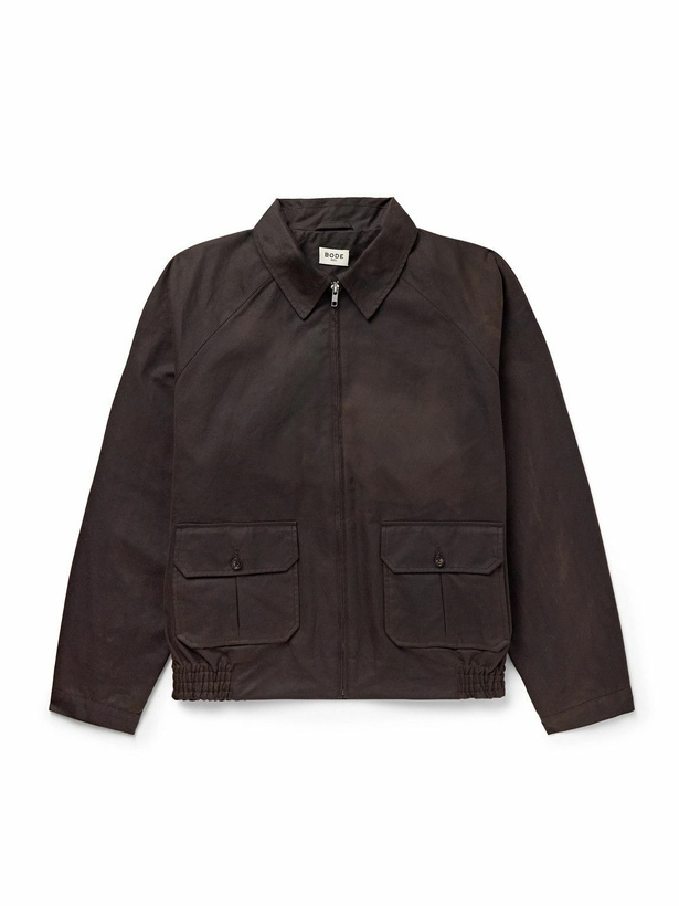 Photo: BODE - Waxed-Cotton Jacket - Brown