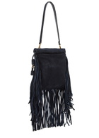 Etro Kalispera Small Stud-embellished Suede Shoulder bag - Blue - One Size
