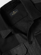 Belstaff - Forge Logo-Appliquéd Checked Wool-Blend Overshirt - Gray
