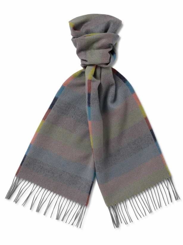 Photo: Paul Smith - Fringed Striped Wool Scarf