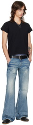 Fax Copy Express Black V-Neck T-Shirt