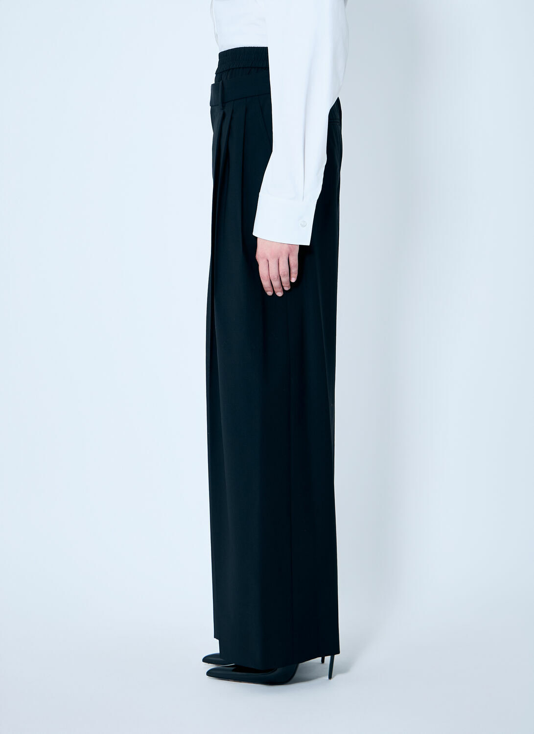 Alexander Wang Pleated Pants With Boxer Waistband