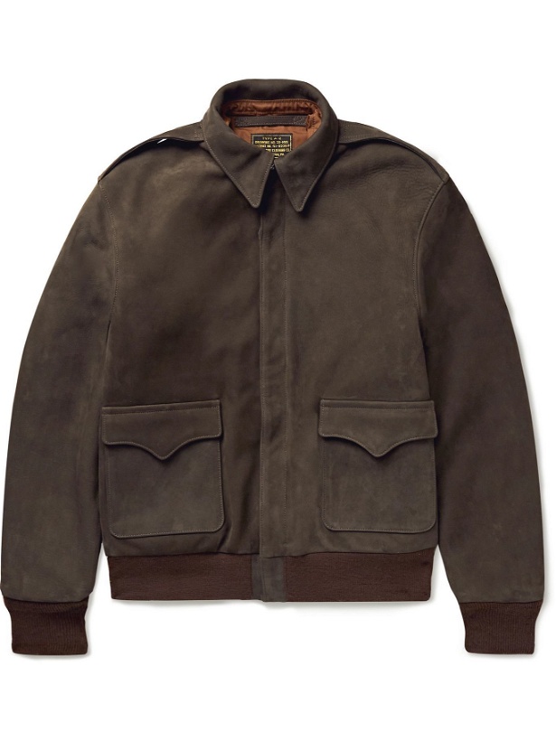 Photo: THE REAL MCCOY'S - Type A-2 Suede Jacket - Brown