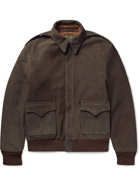THE REAL MCCOY'S - Type A-2 Suede Jacket - Brown