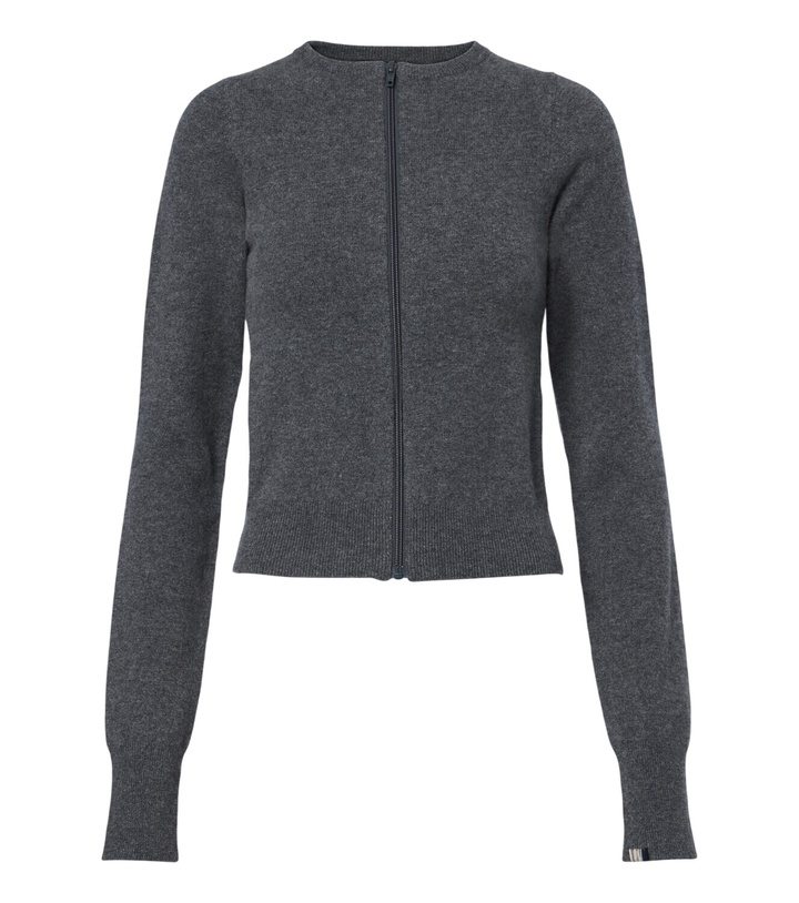 Photo: Extreme Cashmere N°494 Tangerine cashmere-blend cardigan
