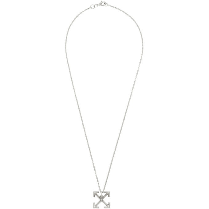 Photo: Off-White Silver Small Arrow Necklace